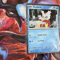 Delibird 046/193 Pokemon TCG Holiday Calendar 2025 Festive Stamp Promo SEALED - Image 3