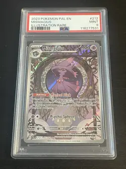 2023 POKEMON PAL EN-PALDEA EVOLVED ILLUSTRATION RARE #212 MISMAGIUS PSA 9 - Image 1