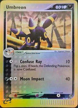The Pokemon Company Umbreon 24/100 Sandstorm Reverse Holo Rare Eng 2003 80 HP - Image 1