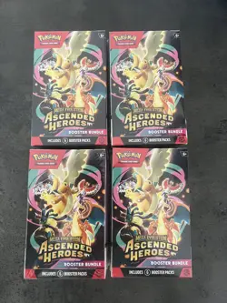 Pokemon TCG: Mega Evolution Ascended Heroes Booster Bundle - Sealed X4 - Image 1