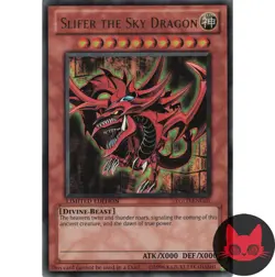 Yugioh Slifer the Sky Dragon YGLD-ENG01 Ultra Rare Limited Edition LP - Image 1
