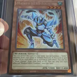 Yu-Gi-Oh! Masked HERO Fountain BLGG-EN029 Secret Rare Foil 1st Ed English - Image 3