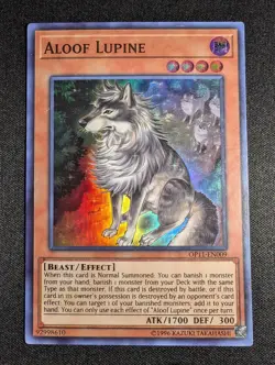 Yugioh - Aloof Lupine OP11-EN009 Super Rare LP - Image 1