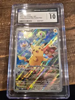 2023 POKEMON BLACK STAR PROMOS #027 PIKACHU CGC 10 GEM MINT - Image 1