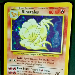 POKEMON BASE SET UNLIMITED HOLO LOT - NINETALES POLIWRATH AND RAICHU (LP/MP) - Image 3
