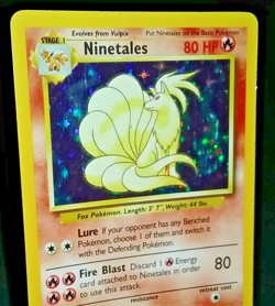 POKEMON BASE SET UNLIMITED HOLO LOT - NINETALES POLIWRATH AND RAICHU (LP/MP) - Image 4