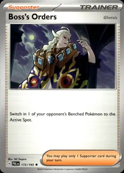 Boss's Orders - Non-Holo Rare - Paldea Evolved 172/193 - MINT - Pokemon - Image 1