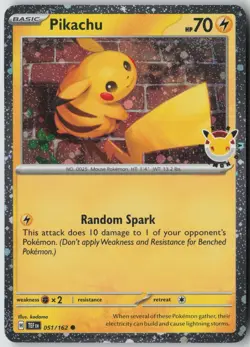 Pikachu (Pokemon Day 2026) 051/162 Holo Miscellaneous Cards Pokemon NM - Image 1