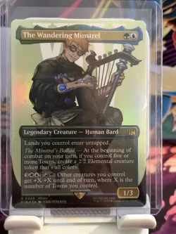The Wandering Minstrel (Borderless) (Surge Foil) Final Fantasy Foil - Image 1