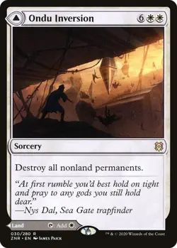 Ondu Inversion 30 Rare Zendikar Rising Foil Near Mint - Image 1