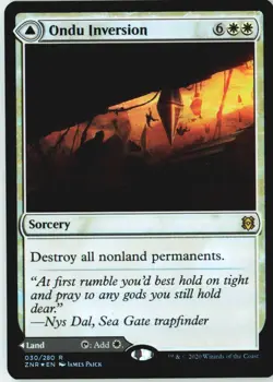 Ondu Inversion 30 Rare Zendikar Rising Foil Near Mint - Image 2