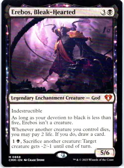 #868 Erebos, Bleak-Hearted MTG Commander Masters Mythic - Image 1
