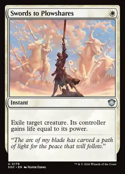 Swords to Plowshares - 179 - SOC - NM - MTG Magic the Gathering - Image 1