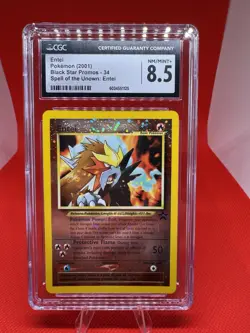 2001 ENTEI 34 REVERSE HOLO BLACK STAR PROMO POKEMON CGC 8.5 NM/MINT TCG Vintage - Image 1