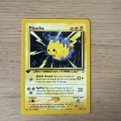 Pokemon Neo Genesis 1st Edition Picachu Regular Finish 70/111 Mint! Vintage - Image 1