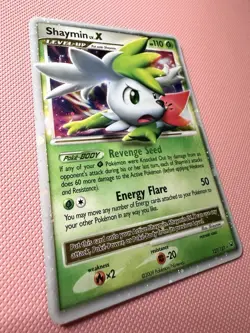 Pokemon Company Shaymin Lv.X 127/127 Platinum Ultra Rare Holo 110 HP ENG 2009 - Image 2