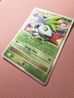 Pokemon Company Shaymin Lv.X 127/127 Platinum Ultra Rare Holo 110 HP ENG 2009 - Image 3