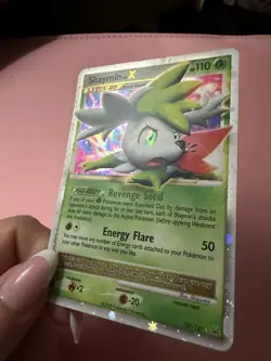 Pokemon Company Shaymin Lv.X 127/127 Platinum Ultra Rare Holo 110 HP ENG 2009 - Image 4