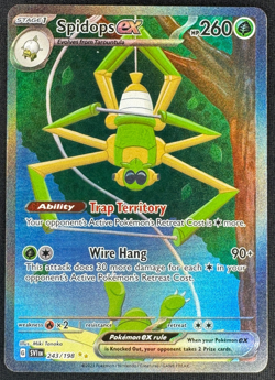 SPIDOPS EX 243/198 NM SPECIAL ILLUSTRATION RARE S&V BASE SET POKEMON 2023 - Image 1