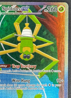 SPIDOPS EX 243/198 NM SPECIAL ILLUSTRATION RARE S&V BASE SET POKEMON 2023 - Image 3