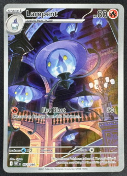 LAMPENT 102/086 NM ILLUSTRATION RARE WHITE FLARE POKEMON 2025 - Image 1