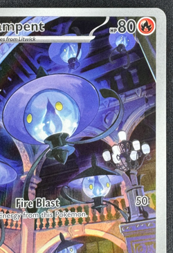 LAMPENT 102/086 NM ILLUSTRATION RARE WHITE FLARE POKEMON 2025 - Image 3