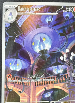 LAMPENT 102/086 NM ILLUSTRATION RARE WHITE FLARE POKEMON 2025 - Image 4