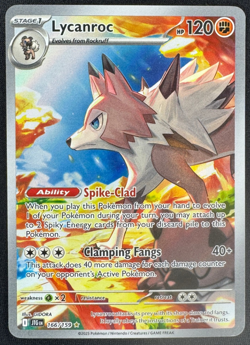 LYCANROC 166/159 NM ILLUSTRATION RARE JOURNEY TOGETHER POKEMON 2025 - Image 1