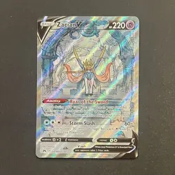 Pokemon Zacian V GG48/GG70 Crown Zenith Galarian Gallery Near Mint - Image 1