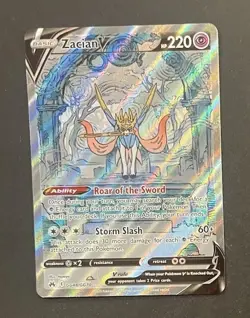 Pokemon Zacian V GG48/GG70 Crown Zenith Galarian Gallery Near Mint - Image 3