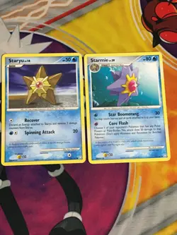 D667 POKEMON TCG LEGENDS AWAKENED STARYU 122 STARMIE 71 MP - Image 1