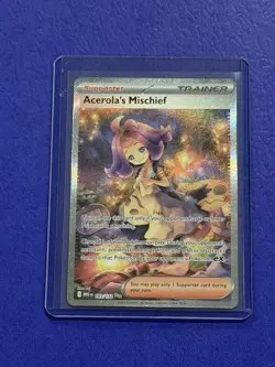 Pokemon Acerola's Mischief 183/132 Mega Evolution Illustration Rare Full Art TCG - Image 1