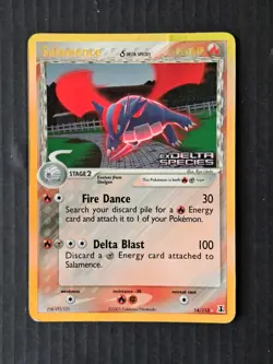 Pokemon EX Delta Species Salamence 14/113 Reverse Holo - Image 1