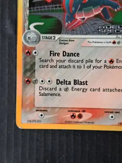 Pokemon EX Delta Species Salamence 14/113 Reverse Holo - Image 5