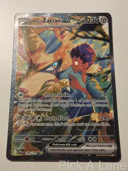 Hop's Zacian ex 186/159 Special Illustration Rare Journey Together Pokemon NM - Image 1