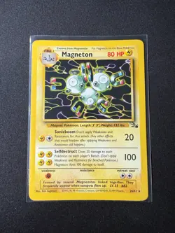 Magneton- 1999 Pokemon Fossil Set Unlimited - 026/62 - LP - Non Holo - Image 1