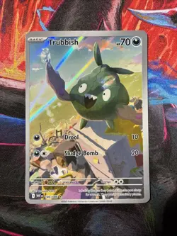 Trubbish - 140/086 - Illustration Rare NM-Mint Pokemon SV10.5b - White Flare - Image 1