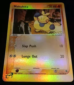 Pokemon TCG Ruby & Sapphire - Makuhita 58/109 - Common Reverse Holo - 2003 NM! - Image 3