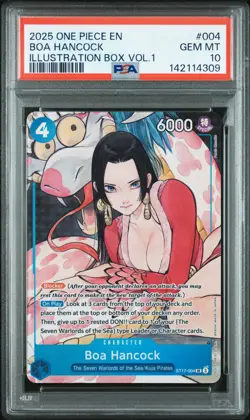 2025 ONE PIECE PROMOS ILLUSTRATION BOX VOL.1 #004 BOA HANCOCK PSA 10 - Image 1
