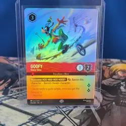 Disney Lorcana Goofy Klutzy Skier Epic Foil Holo EN 216/204 - Image 1