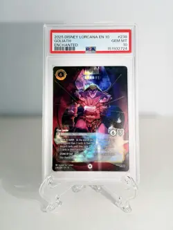 PSA 10 - Disney Lorcana Goliath-Clan Leader Enchanted Holo - Whispers - Image 1