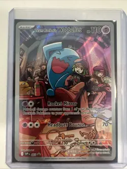 Team Rocket Wobbuffet Pokemon Promo 203 Sealed Destined Rivals - Image 1