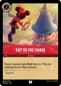 4x Cut to the Chase - 129/204 - Uncommon - Cold Foil NM-Mint Disney Lorcana: The - Image 1