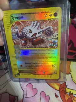 Tyrogue 63/147 Aquapolis 2002 Reverse Holo Pokemon Card TCG - Image 1