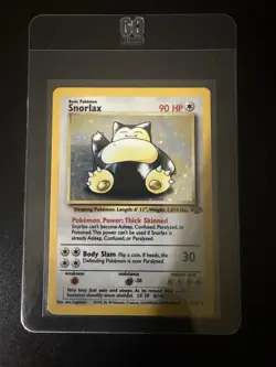 Wizards Snorlax Jungle Holo Rare 11/64 Basic 90HP English Pokemon Card 1999 - Image 1