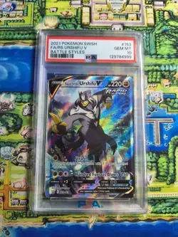 Rapid Strike Urshifu V 153/163 - Battle Styles - Pokemon Card - PSA 10 - Image 1