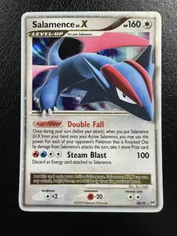 Salamence LV.X 98/99 Platinum Arceus Pokemon Card Holo Foil Rare MP - Image 1
