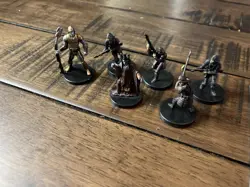 Star Wars Miniatures Clone Wars Neimoidian Warrior Lot of 6 W/ Cards - Gunray - Image 2