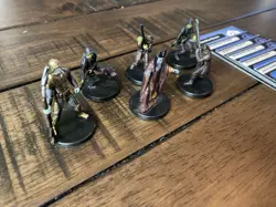 Star Wars Miniatures Clone Wars Neimoidian Warrior Lot of 6 W/ Cards - Gunray - Image 3