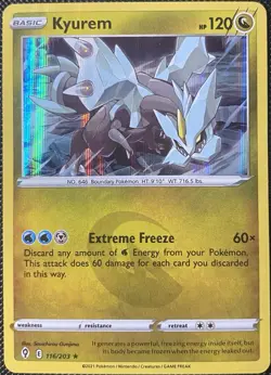 Kyurem 116/203 SWSH07: Evolving Skies (Holo Bleed) Pokemon Card - Image 1
